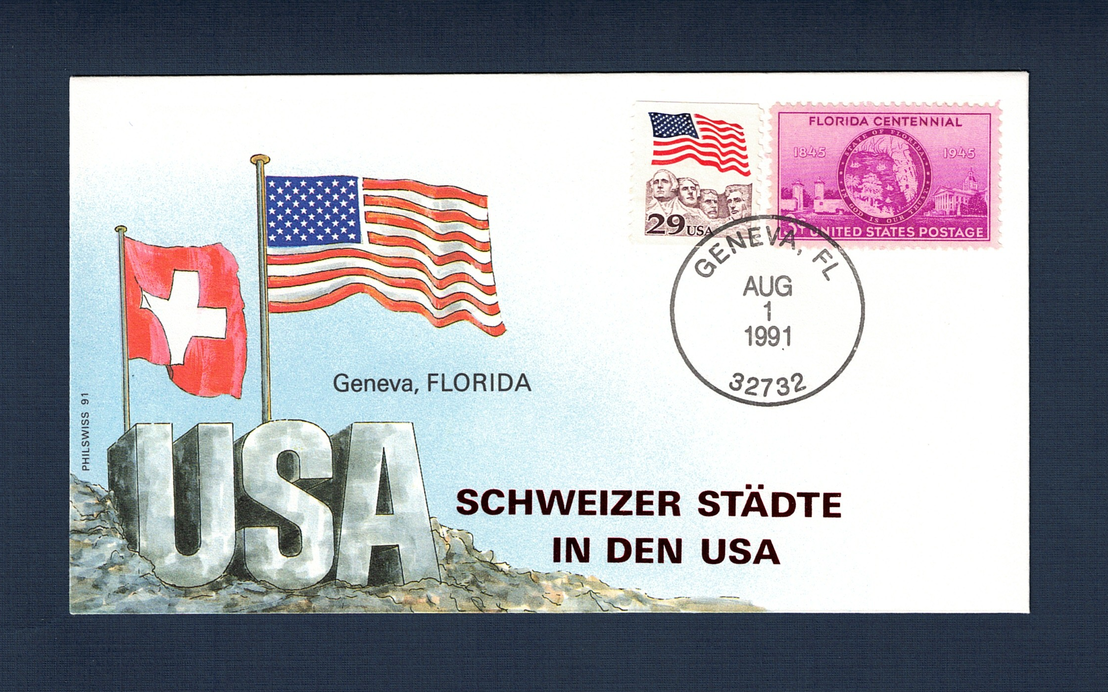 19910801 Geneva FL Favor Cancel - Front